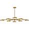 Fredrick Ramond Interior Cava Large Convertible Semi Flush 50" Brass