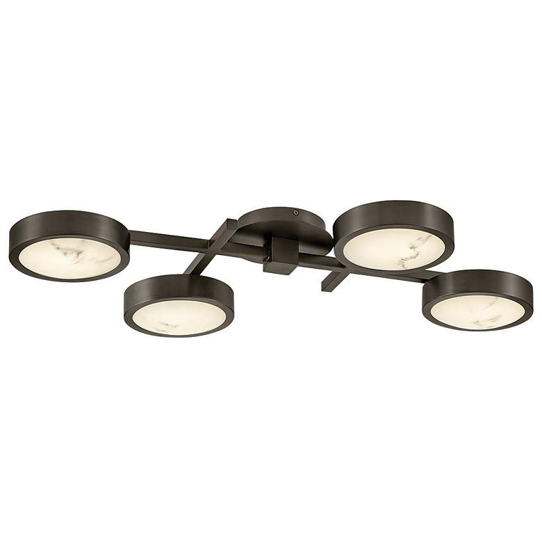 Image 1 Fredrick Ramond Interior Cava Large Flush Mount 30" Black Oxide