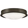 2_Fredrick Ramond Interior Cava Small Flush Mount 12.75" Black Oxide more views