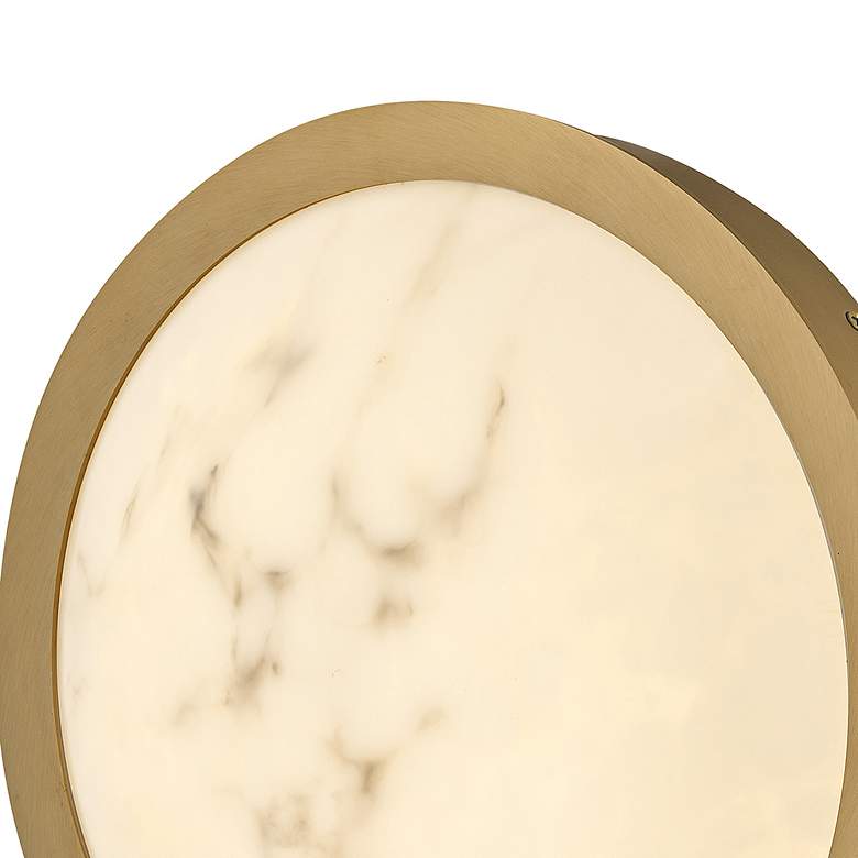 Image 3 Fredrick Ramond Interior Cava Small Flush Mount 12.75" Lacquered Brass more views