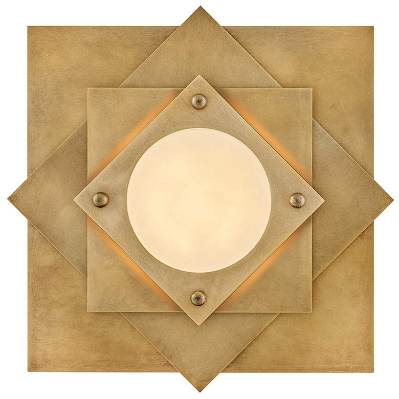 Image 1 Fredrick Ramond Interior Claude Medium LED Flush 19.75" Heritage Brass