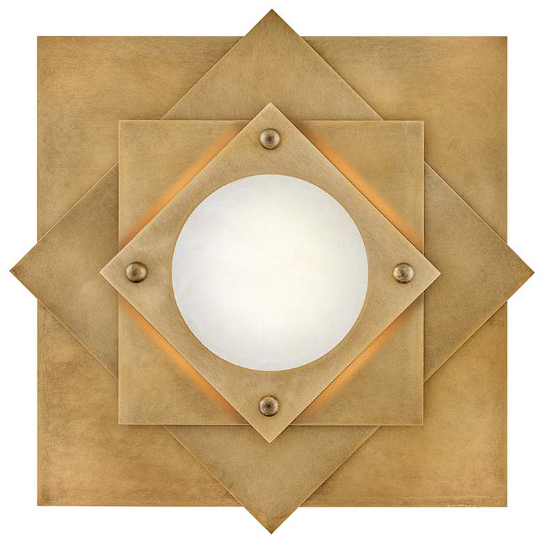 Image 2 Fredrick Ramond Interior Claude Medium LED Flush 19.75" Heritage Brass more views