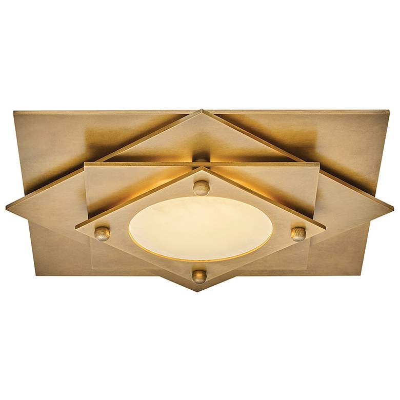 Image 4 Fredrick Ramond Interior Claude Medium LED Flush 19.75" Heritage Brass more views