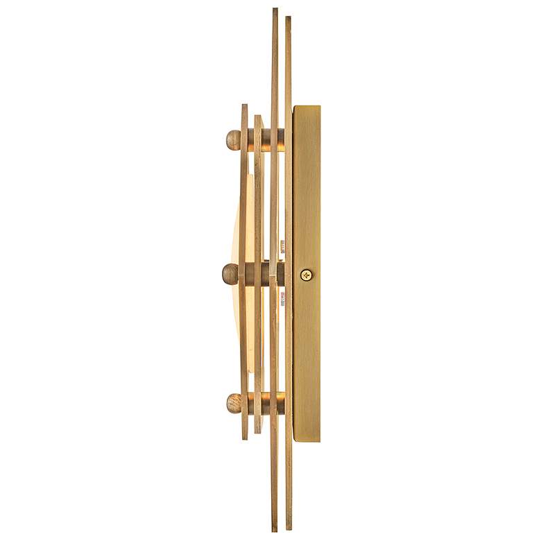Image 5 Fredrick Ramond Interior Claude Medium LED Flush 19.75" Heritage Brass more views