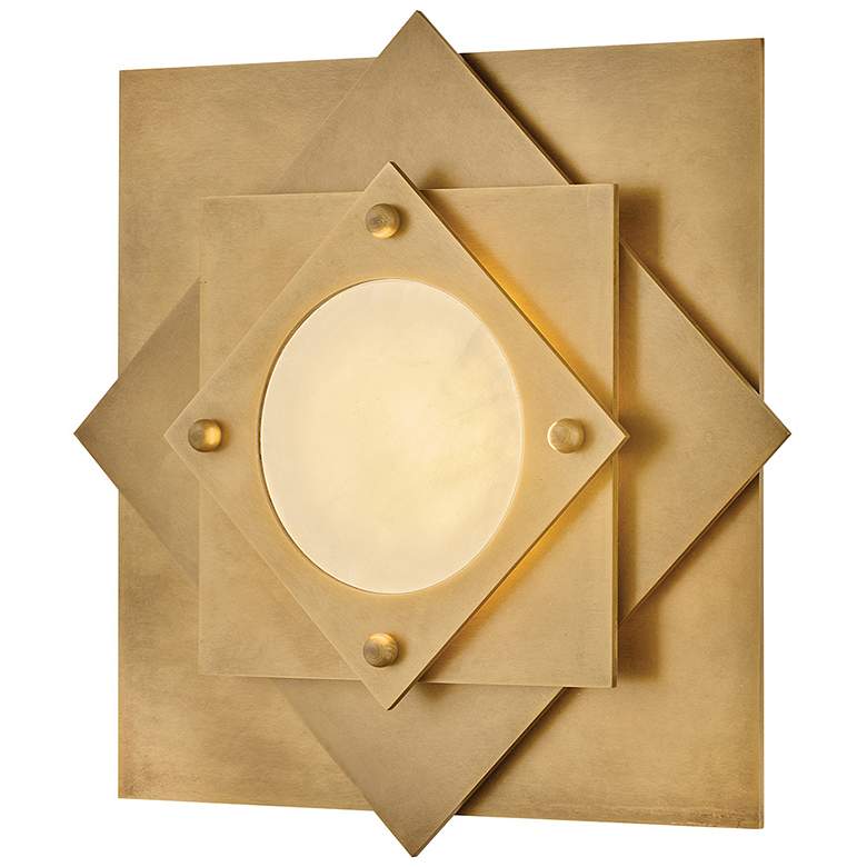 Image 6 Fredrick Ramond Interior Claude Medium LED Flush 19.75" Heritage Brass more views
