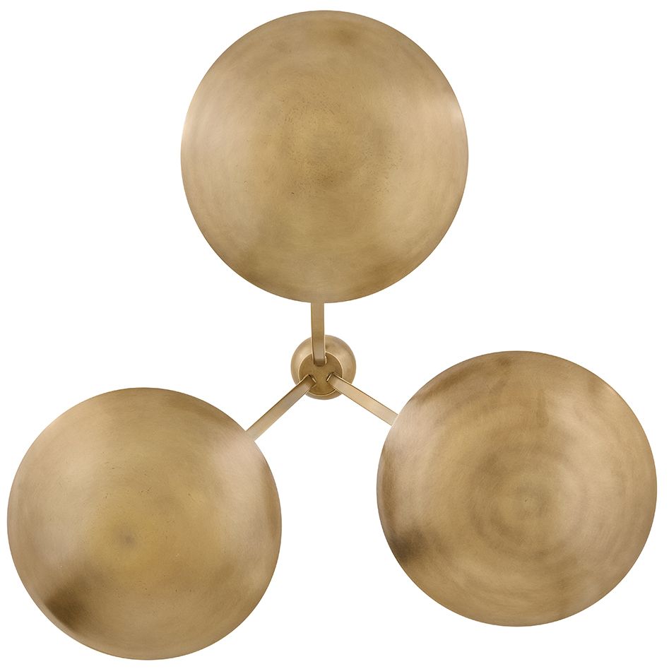 Image 6 Fredrick Ramond Interior Glenn Large Chandelier 36" Heritage Brass more views