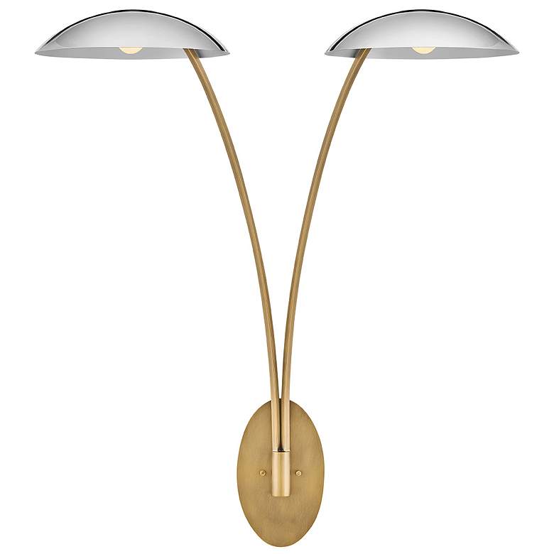 Image 1 Fredrick Ramond Interior Glenn Large Two Light Sconce 34" Heritage Bra
