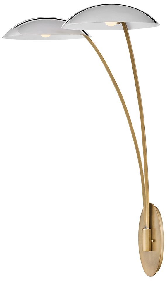 Fredrick Ramond Interior Glenn Large Two Light Sconce 34" Heritage Bra