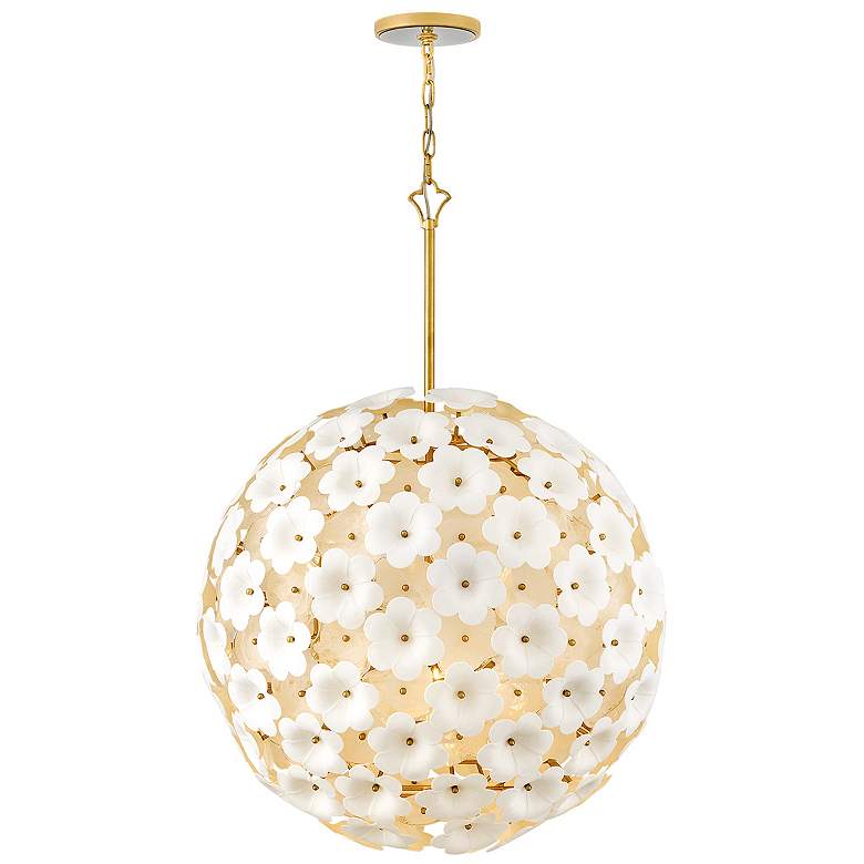 Image 1 Fredrick Ramond Interior Marianne Medium Globe Chandelier 28" Deluxe G