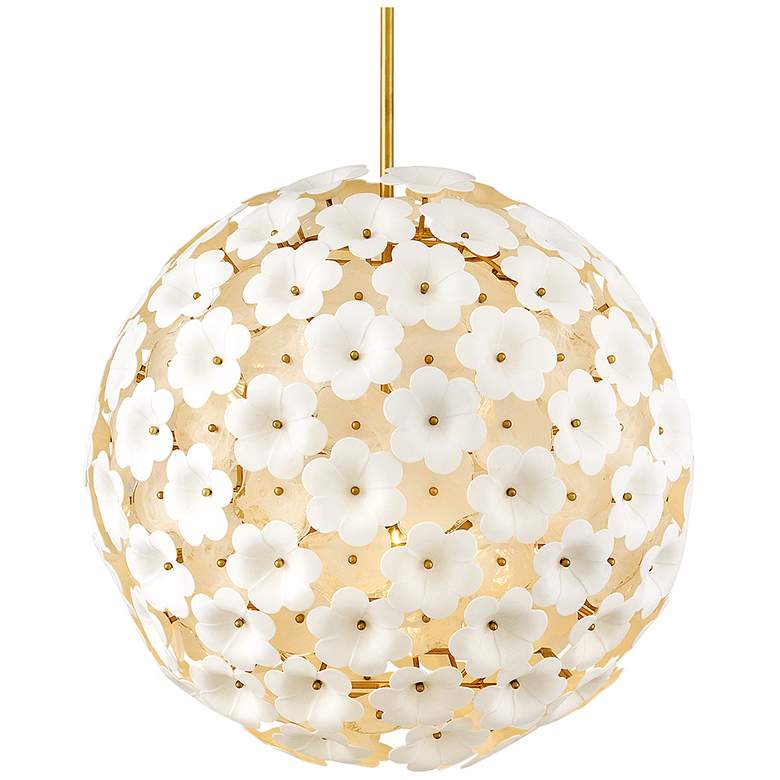 Image 3 Fredrick Ramond Interior Marianne Medium Globe Chandelier 28" Deluxe G more views