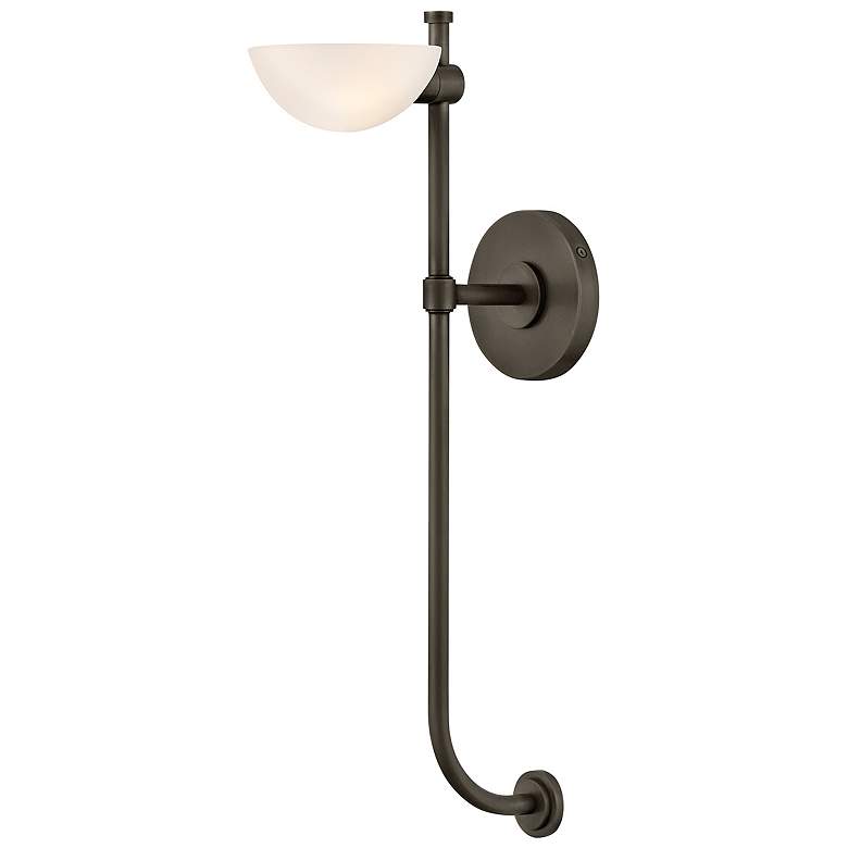 Image 1 Fredrick Ramond Interior Merit Large Single Light Sconce 5" Black Oxid