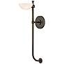 1_Fredrick Ramond Interior Merit Large Single Light Sconce 5" Black Oxid
