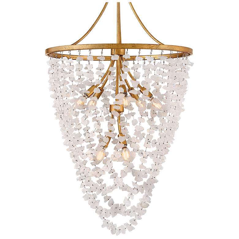 Image 3 Fredrick Ramond Interior Myra Medium Chandelier 24" Distressed Brass more views
