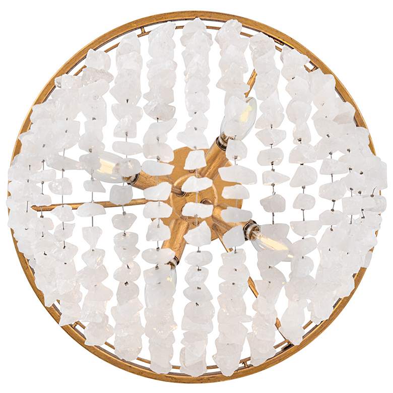 Image 7 Fredrick Ramond Interior Myra Medium Chandelier 24" Distressed Brass more views