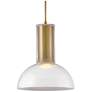 2_Fredrick Ramond Interior Ombra Large Pendant 16" Lacquered Brass more views