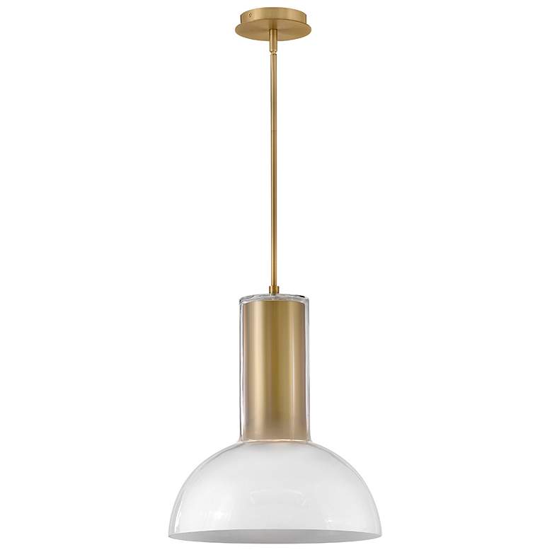 Image 5 Fredrick Ramond Interior Ombra Large Pendant 16" Lacquered Brass more views