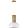 5_Fredrick Ramond Interior Ombra Large Pendant 16" Lacquered Brass more views