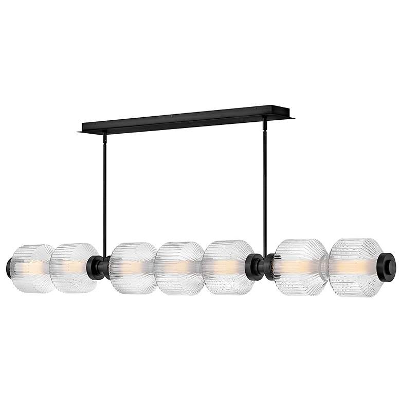 Image 1 Fredrick Ramond Interior Reign Large Seven Light LED Linear 69.25" Bla