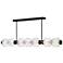 Fredrick Ramond Interior Reign Large Seven Light LED Linear 69.25" Bla