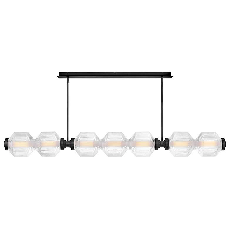 Image 3 Fredrick Ramond Interior Reign Large Seven Light LED Linear 69.25" Bla more views