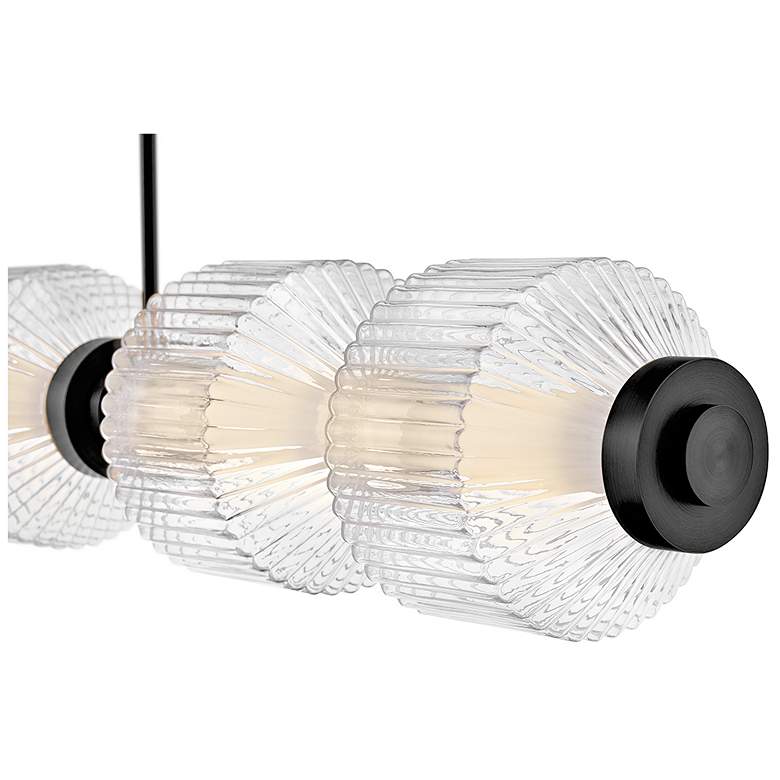 Image 4 Fredrick Ramond Interior Reign Large Seven Light LED Linear 69.25" Bla more views