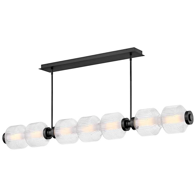 Image 6 Fredrick Ramond Interior Reign Large Seven Light LED Linear 69.25" Bla more views