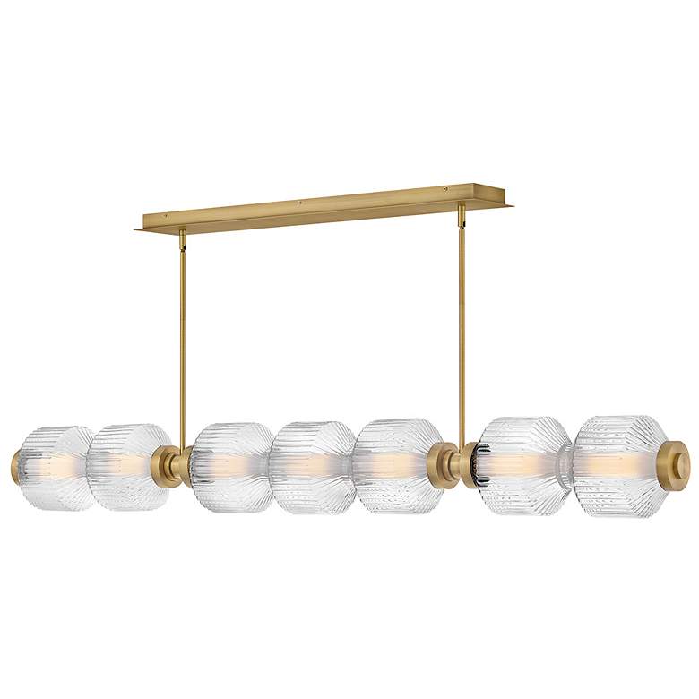 Image 1 Fredrick Ramond Interior Reign Large Seven Light LED Linear 69.25" Bra