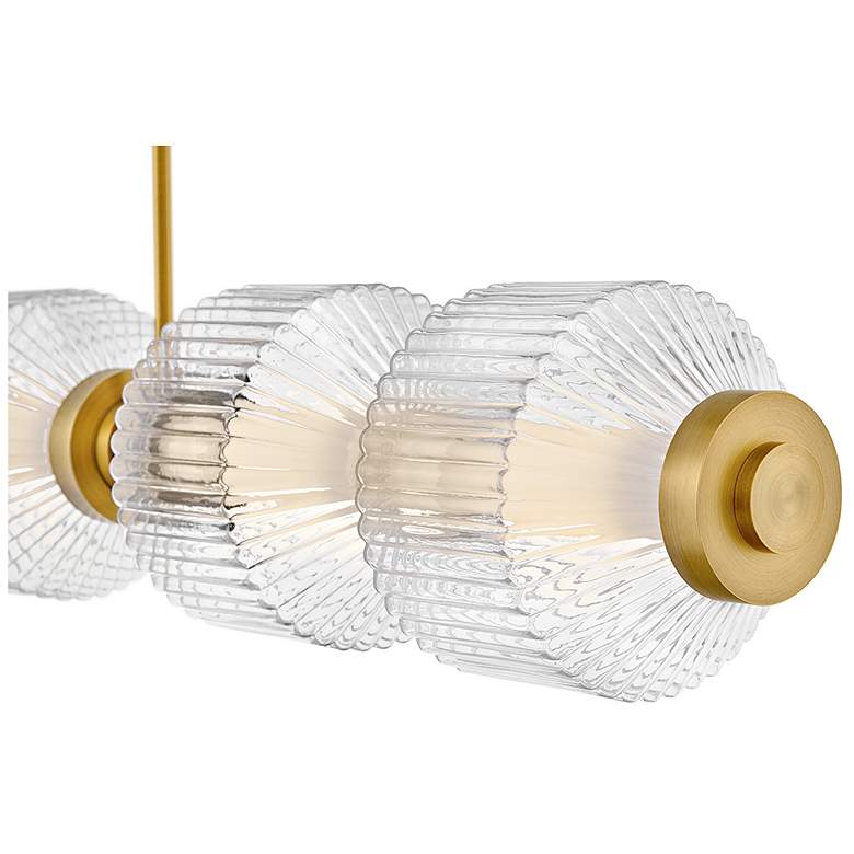 Image 4 Fredrick Ramond Interior Reign Large Seven Light LED Linear 69.25" Bra more views