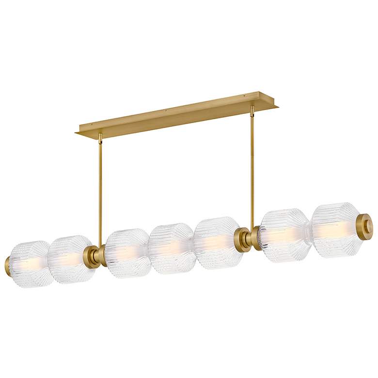 Image 6 Fredrick Ramond Interior Reign Large Seven Light LED Linear 69.25" Bra more views