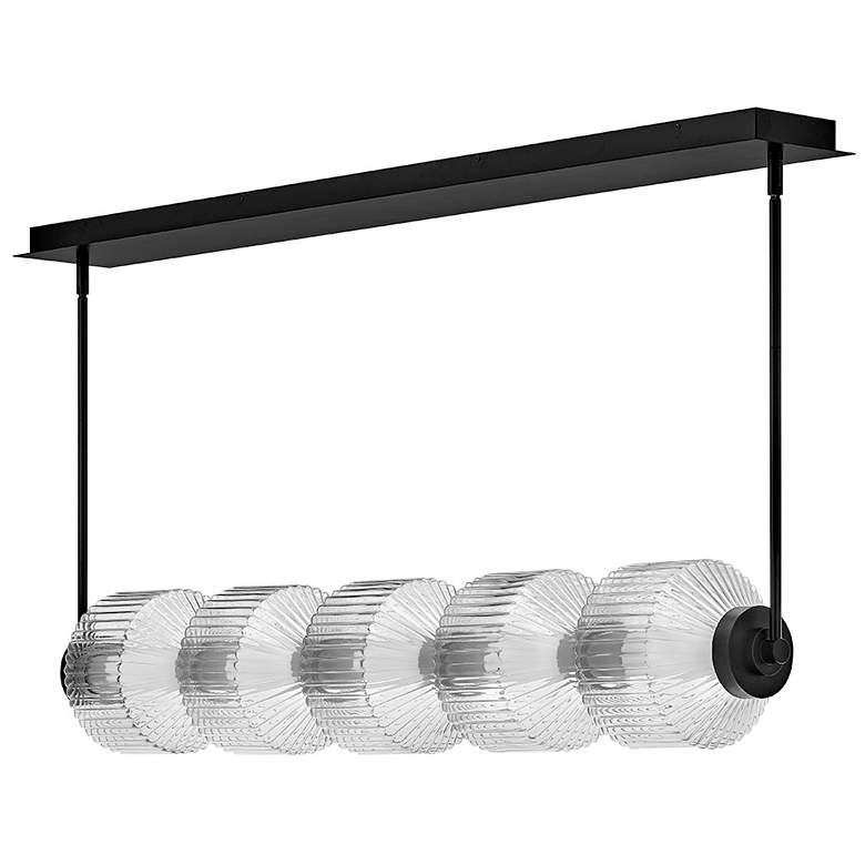 Image 2 Fredrick Ramond Interior Reign Medium Five Light LED Linear 49.25" Bla more views