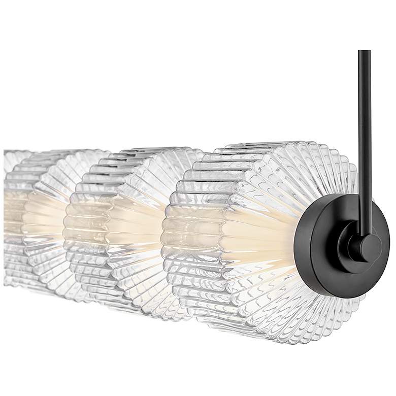 Image 4 Fredrick Ramond Interior Reign Medium Five Light LED Linear 49.25" Bla more views