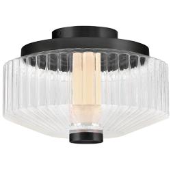 Fredrick Ramond Interior Reign Small LED Flush Mount 12.75" Black