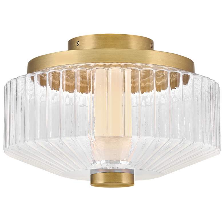 Image 1 Fredrick Ramond Interior Reign Small LED Flush Mount 12.75" Lacquered