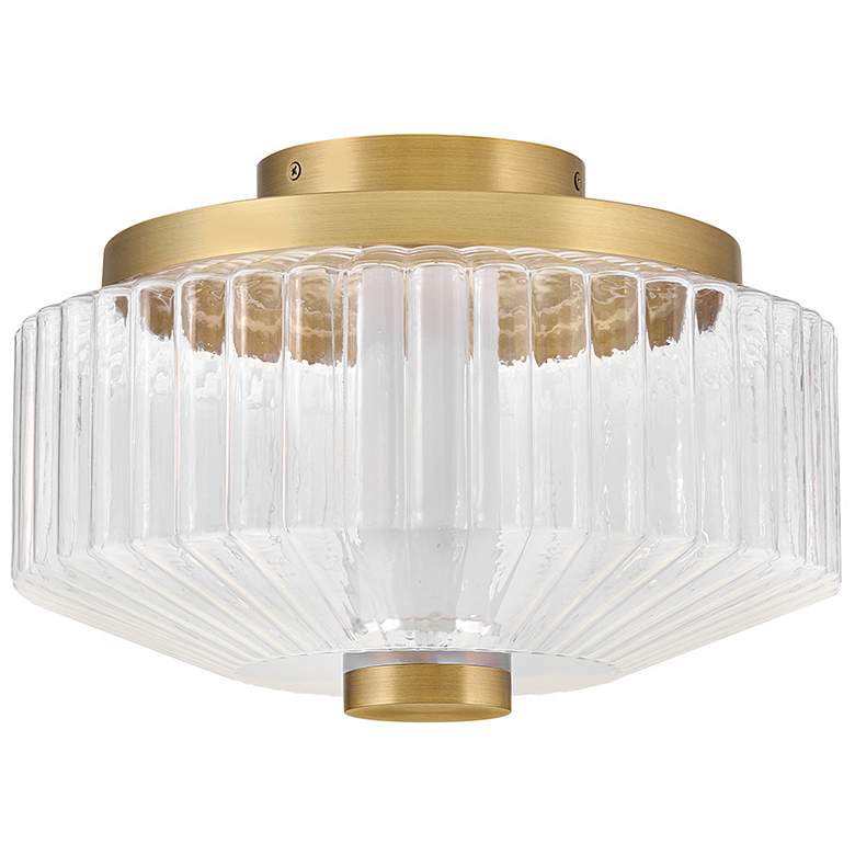 Image 2 Fredrick Ramond Interior Reign Small LED Flush Mount 12.75" Lacquered more views