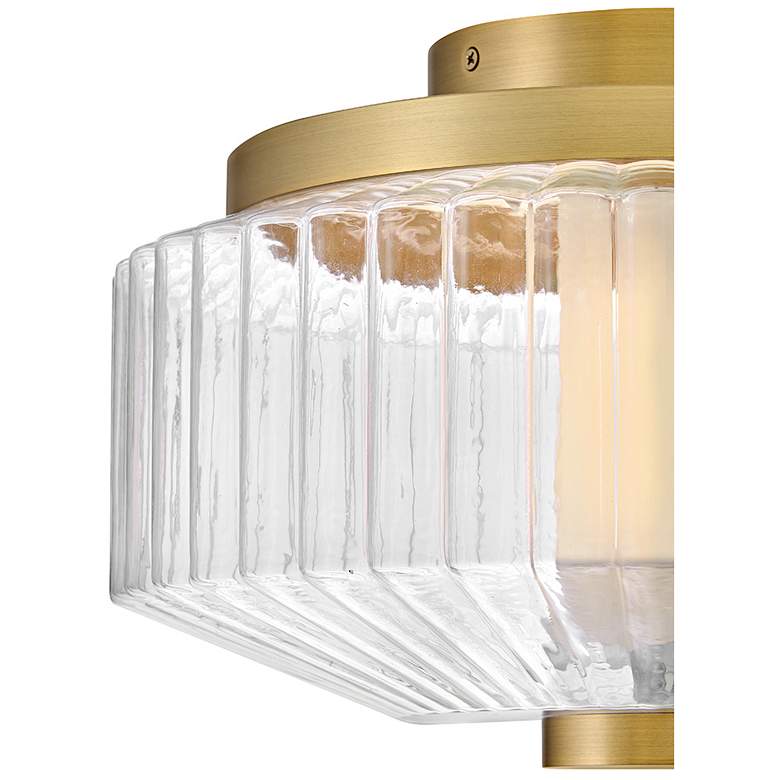 Image 3 Fredrick Ramond Interior Reign Small LED Flush Mount 12.75" Lacquered more views