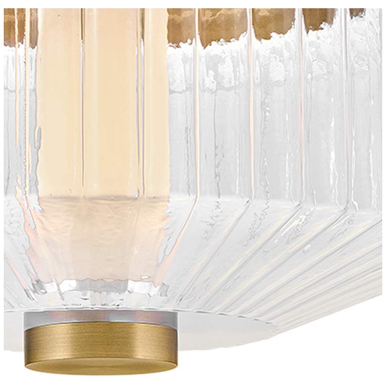Image 4 Fredrick Ramond Interior Reign Small LED Flush Mount 12.75" Lacquered more views