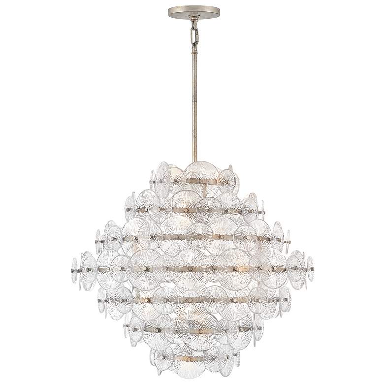 Image 1 Fredrick Ramond Interior Rene Medium Multi Tier Chandelier 29.5" Glaci