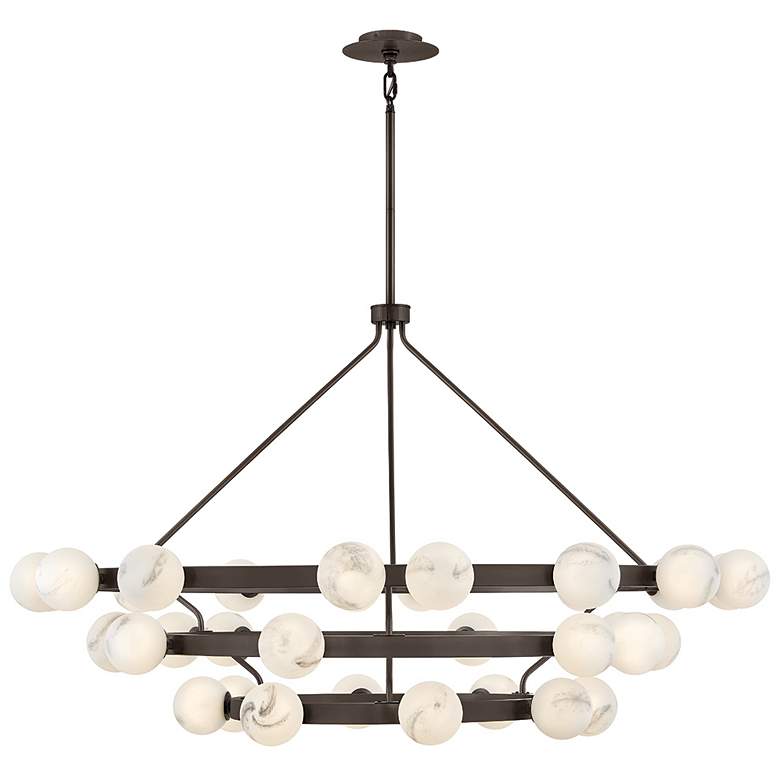Image 1 Fredrick Ramond Interior Selene Double XL Multi Tier Chandelier 60" Bl