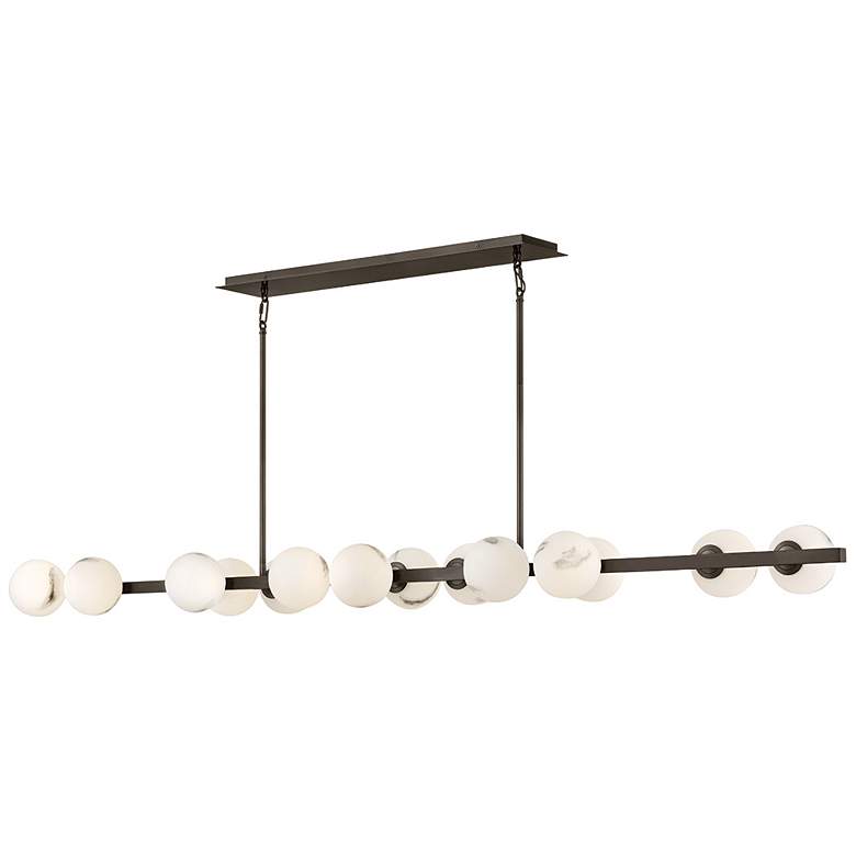Image 1 Fredrick Ramond Interior Selene Large Fourteen Light Linear 74" Black