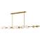 Fredrick Ramond Interior Selene Large Fourteen Light Linear 74" Brass