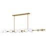 2_Fredrick Ramond Interior Selene Large Fourteen Light Linear 74" Brass more views