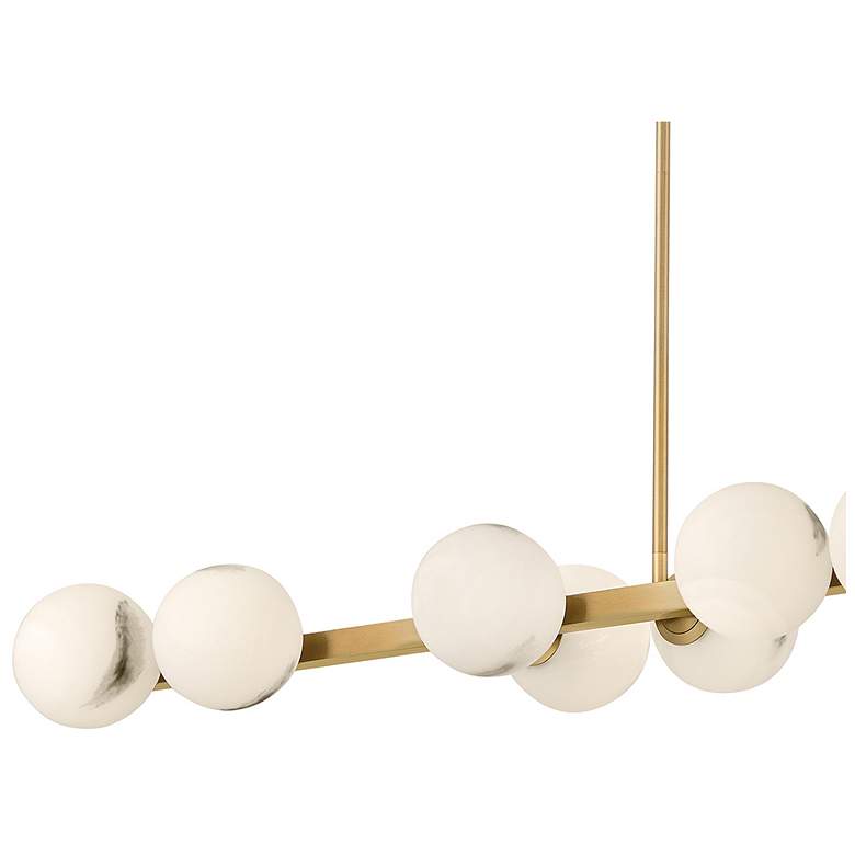 Image 3 Fredrick Ramond Interior Selene Large Fourteen Light Linear 74" Brass more views