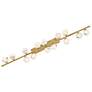 5_Fredrick Ramond Interior Selene Large Fourteen Light Linear 74" Brass more views