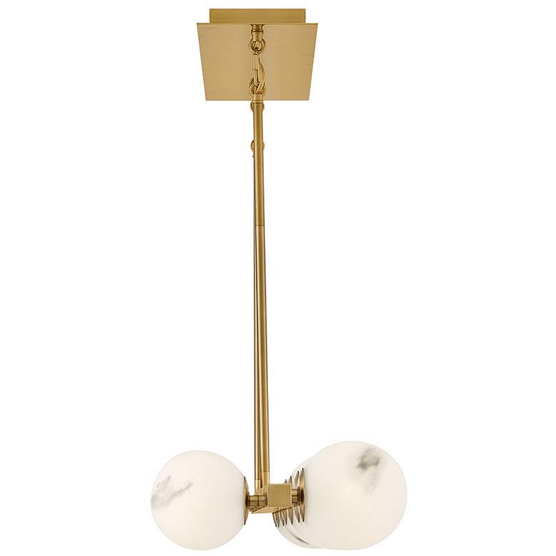 Image 6 Fredrick Ramond Interior Selene Large Fourteen Light Linear 74" Brass more views