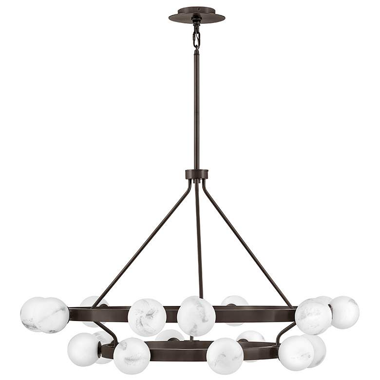 Image 2 Fredrick Ramond Interior Selene Large Multi Tier Chandelier 48" Black more views