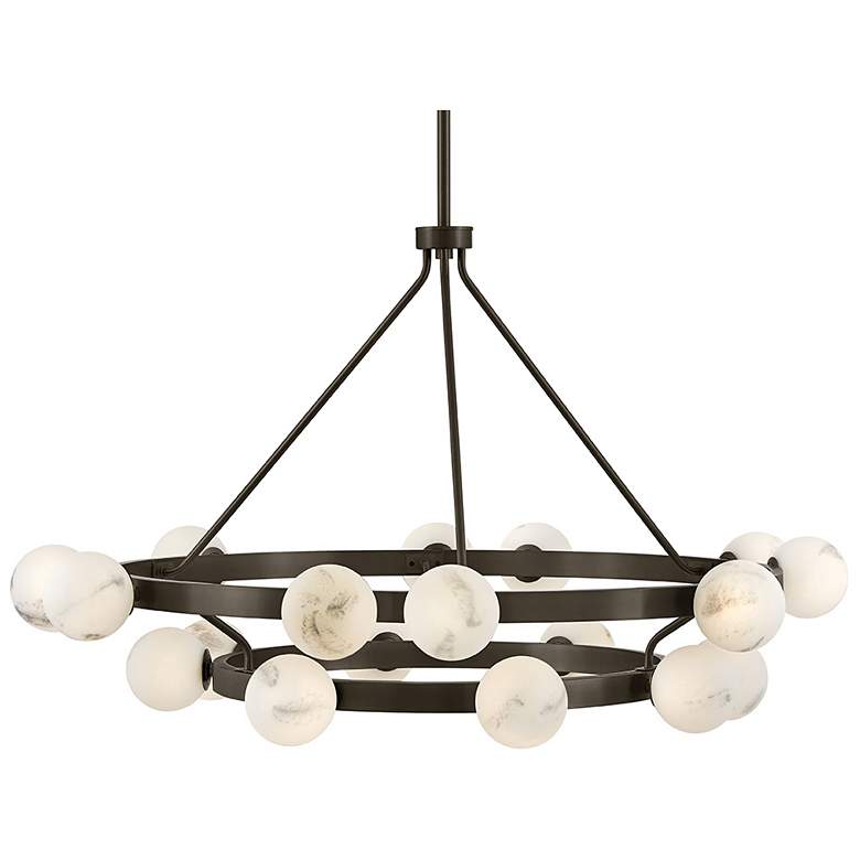 Image 3 Fredrick Ramond Interior Selene Large Multi Tier Chandelier 48" Black more views