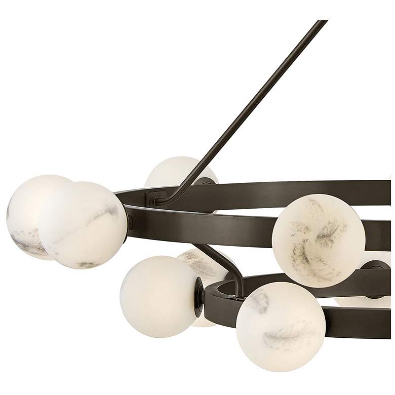 Image 4 Fredrick Ramond Interior Selene Large Multi Tier Chandelier 48" Black more views