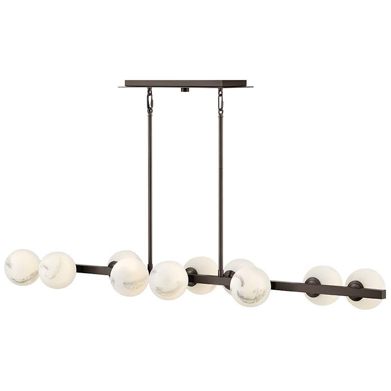 Image 1 Fredrick Ramond Interior Selene Large Ten Light Linear 55" Black Oxide