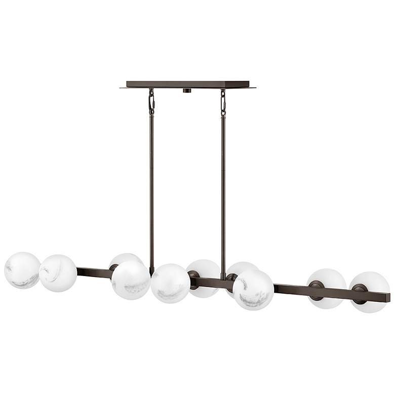 Image 2 Fredrick Ramond Interior Selene Large Ten Light Linear 55" Black Oxide more views