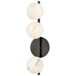 Fredrick Ramond Interior Selene Large Three Light Sconce 6" Black Oxid